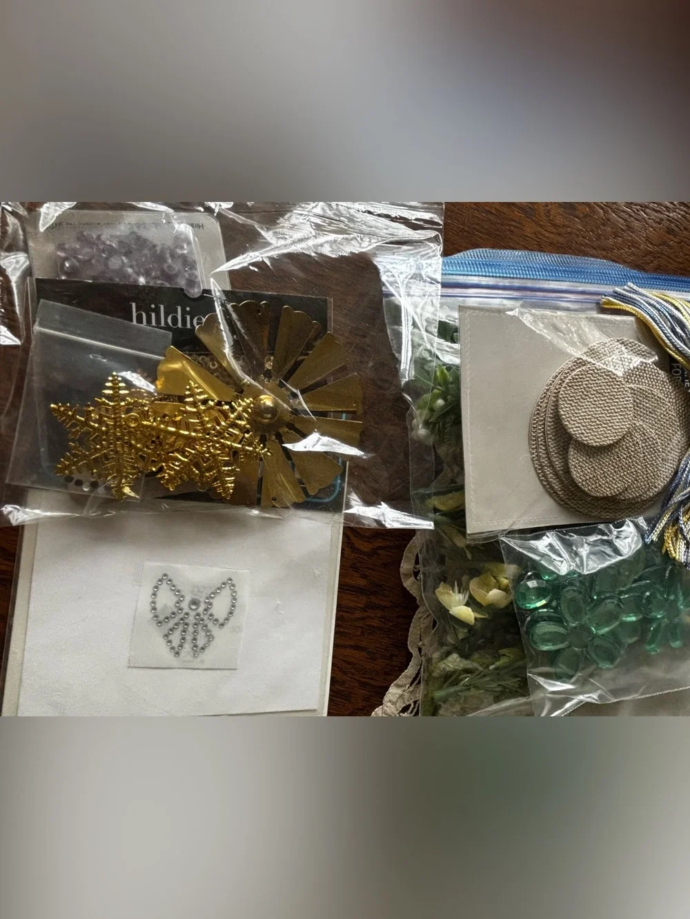 Craft Bling Supplies Assorted Accents - sparkles, sprigs,tassels, acrylics,…